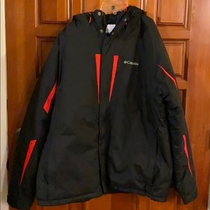 Columbia winter coat and gloves